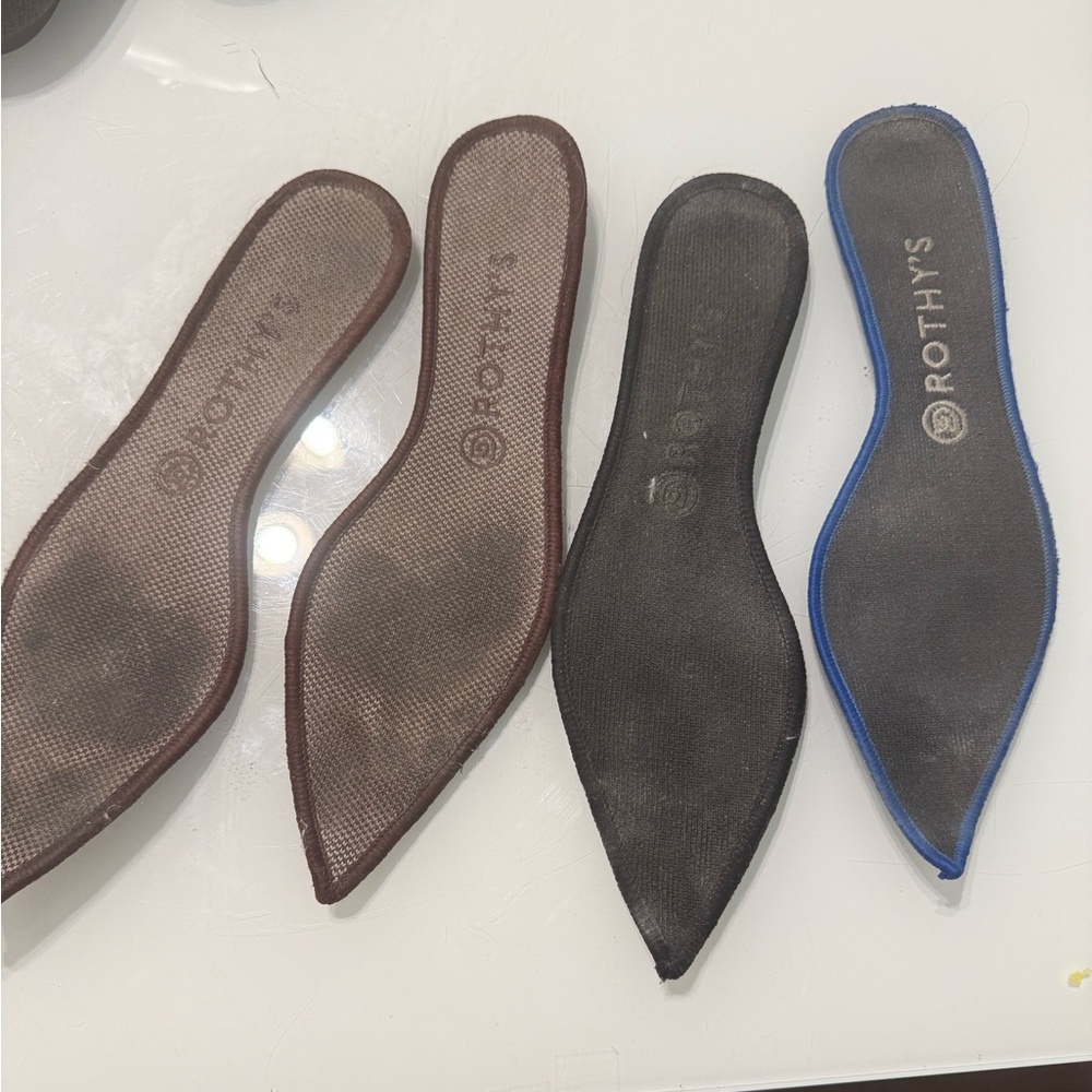 Bundle 2 pairs Rothy's brown and grey pointy toe flats - Picture 8 of 8